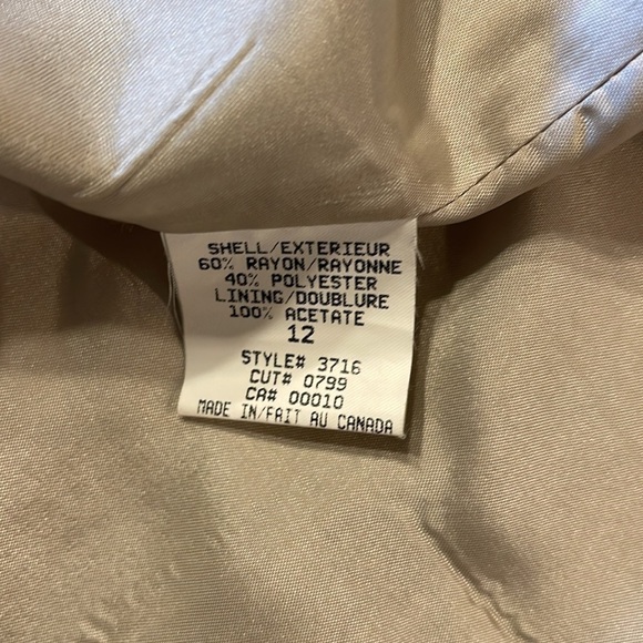 The Works sz 12 vintage Green-yellow (olive)blazer with black microcheck pattern - Picture 4 of 5